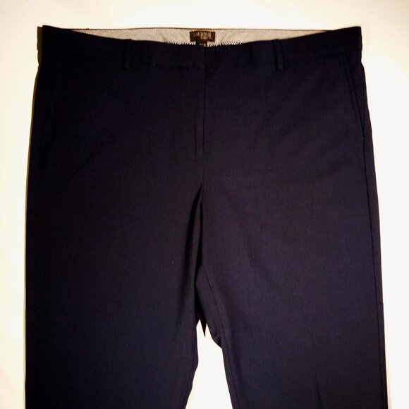 J. Jill Pants  sz 18  Navy Blue  Refined Woven Trousers  Wearever Collection EUC - Picture 2 of 10
